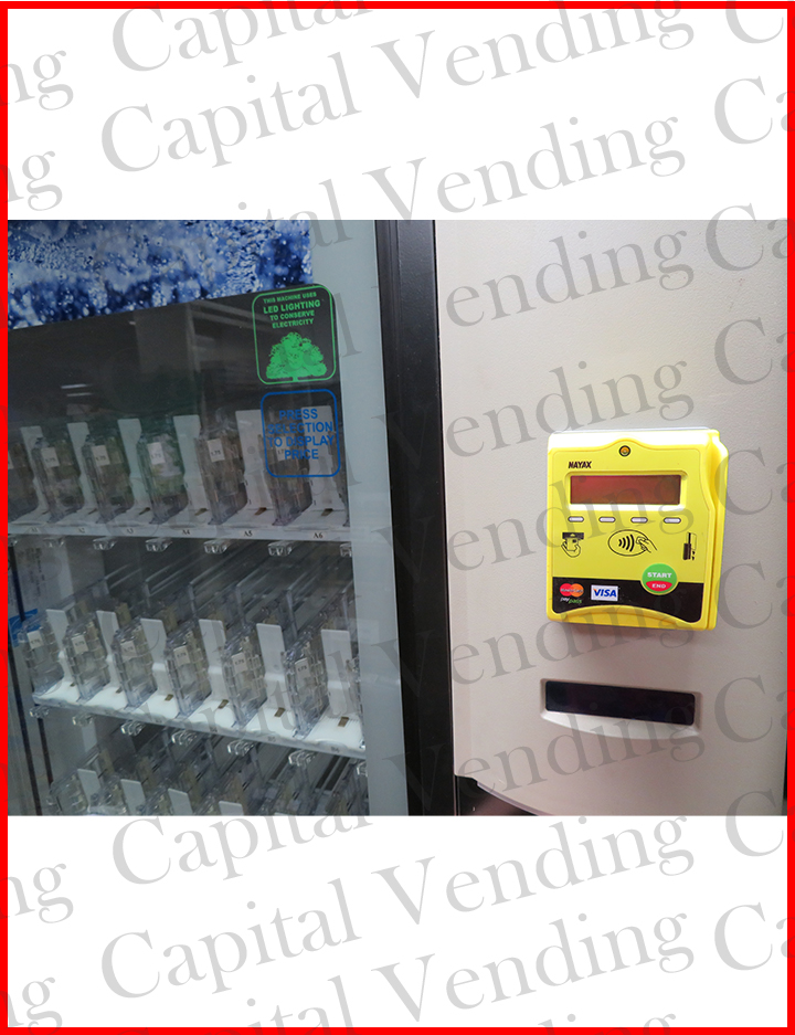 Credit Card Reader Mask Mount for Curved Panel > Dixie Narco BevMax 4